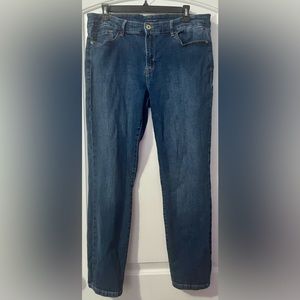 🔴WWOT Women’s Tommy Hilfiger Dark Navy Blue Slim Tapered Mid-Rise Size 12 Jeans